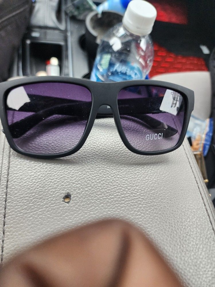 NEW Gucci GG1124F/S MY49O 59mm Mens Square Sunglasses with Purple Nylon Arms