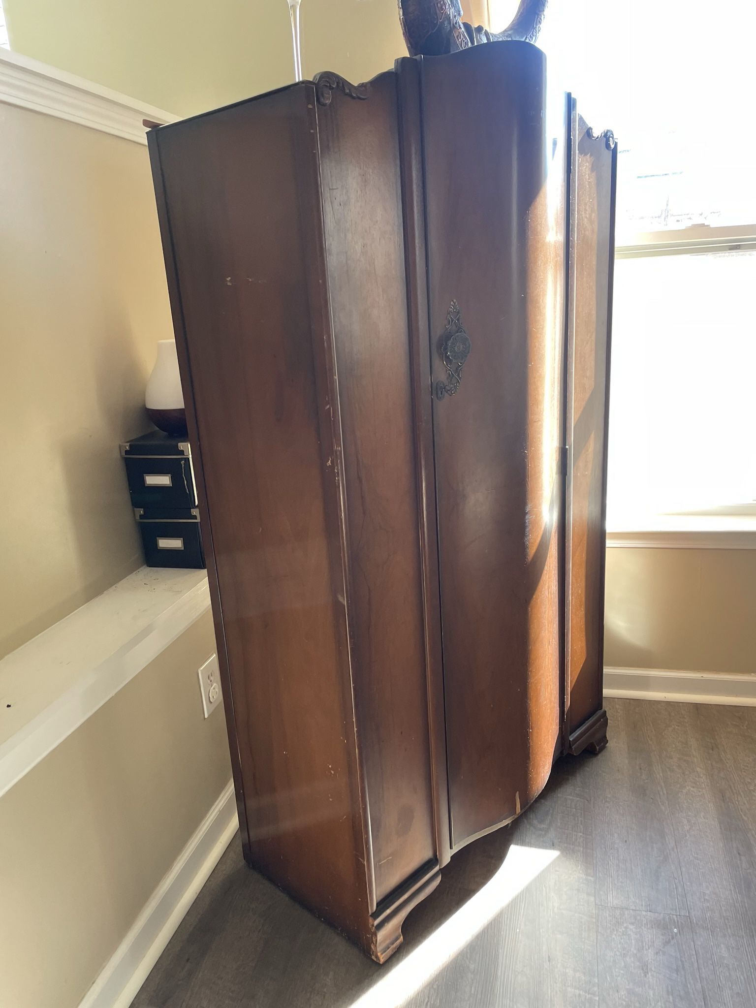  English art deco armoire made in the early 1900s