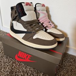 Jordan 1 Mocha High Tops  ( Cactus Jack )