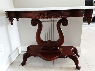 Victorian and Italian marble table