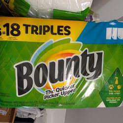 Bounty paper towels 6 { 18 triples