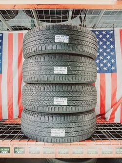 P235/65R18 MICHELIN LATITUDE TOUR HP 235/65R18 ALL SEASON SUV TRUCK MINIVAN USED LEASE RETURN TIRES SHOP 235 65 18 GOMAS PNEUS NEUMATICOS