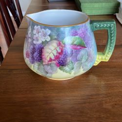 Floral French Pitcher Limoges