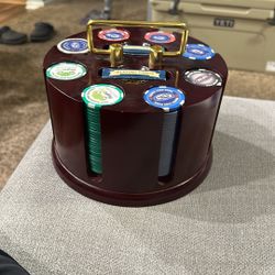 Spinning poker playset