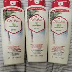 Bundle Of 3 OLD SPICE FIJI SCENT (18oz) BOTTLES FOR $15/$15 POR LOS 3