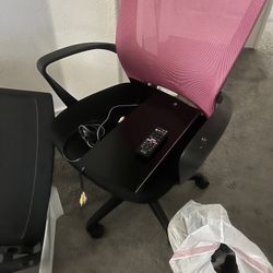 Pink & Black computer desk $22 - Firm