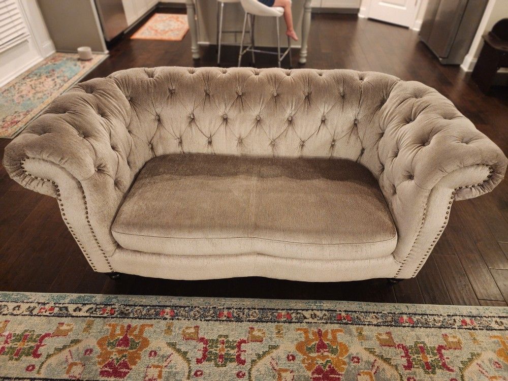 Tufted Love Seat, Club Chair And Sofa