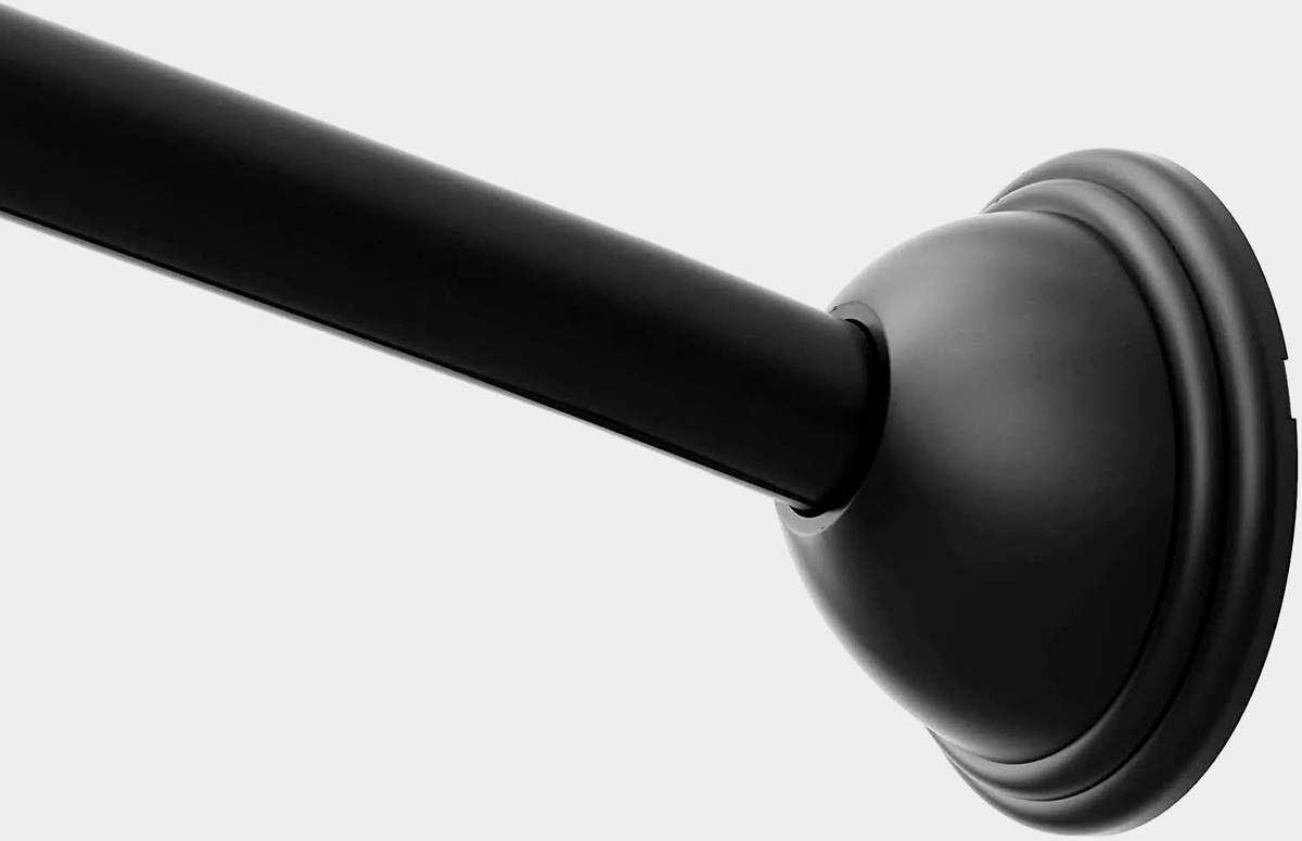 Moen CSR2160BL - 60" Curved Shower Rod - Black - Adjustable - $41 (West Loop)