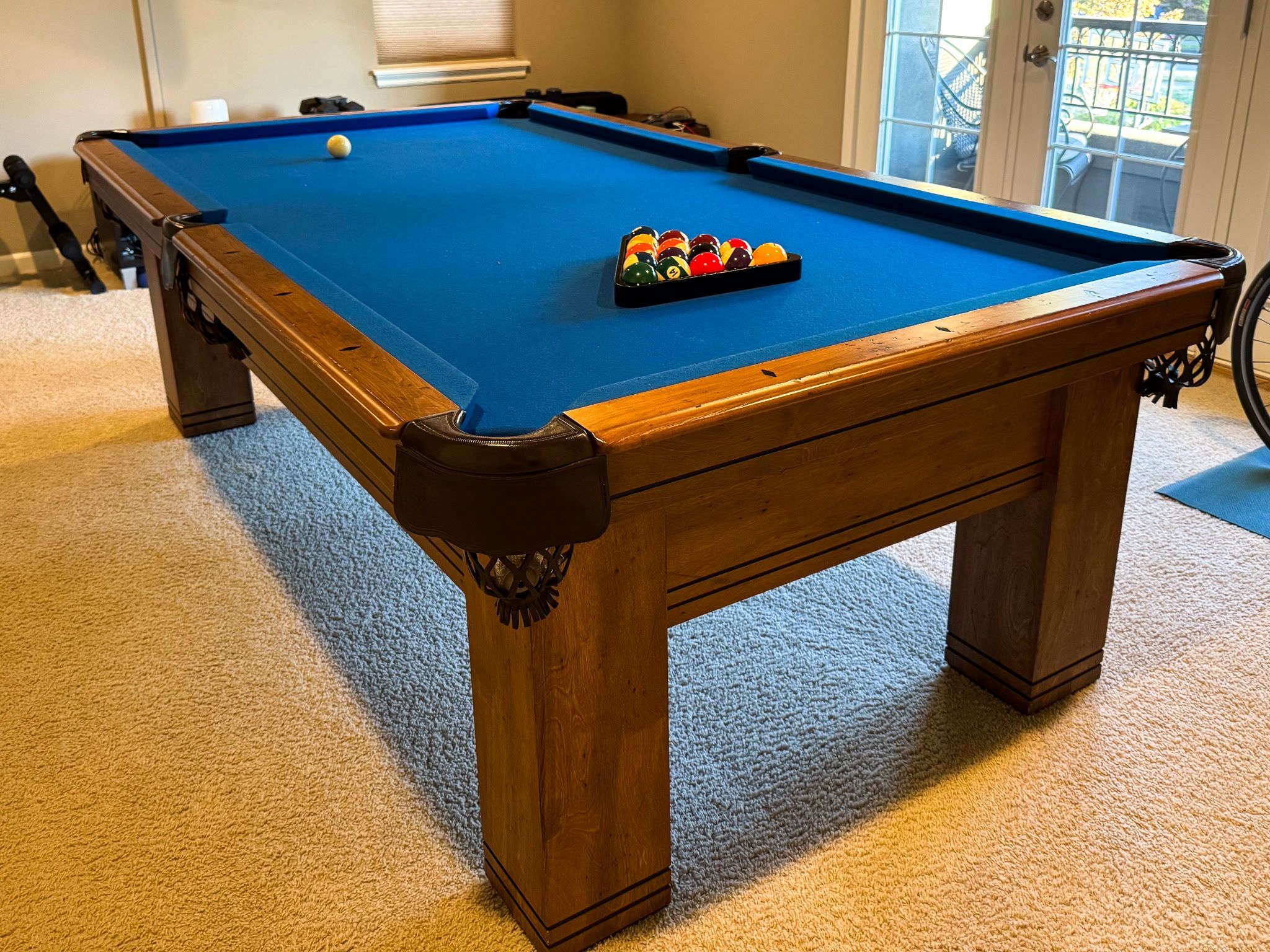 EXCELLENT CONDITION! Solid Maple Golden West Coronado Pool Table + Removable Ping Pong Table!