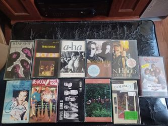 VINTAGE R & B CASSETTE TAPES LOT AND KENWOOD DOUBLE CASSETTE TAPE DECK $300 FINAL PRICE READ DESCRIPTION AND SEE ALL PICTURES
