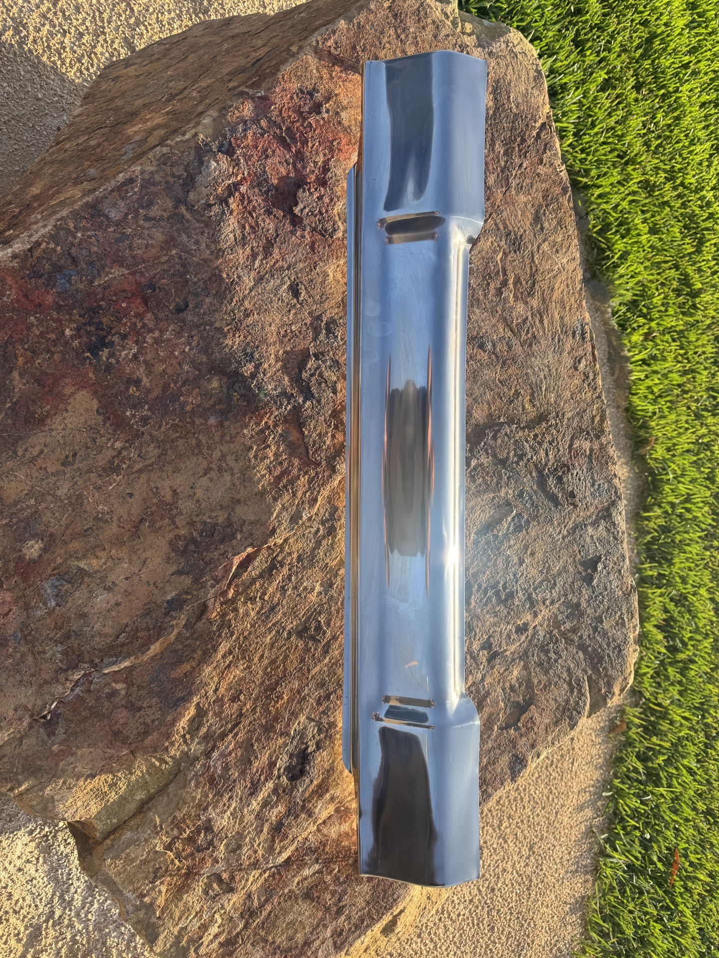 Jeep TJ Front Sway Bar Cover – Polished Aluminum