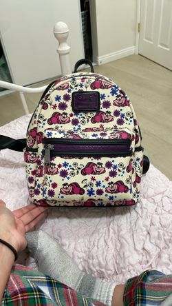 Disney Loungefly Cheshire Cat Print Mini Backpack