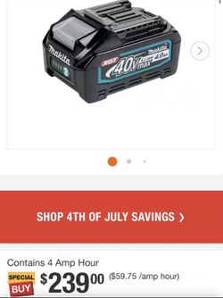 Makita 40V battery