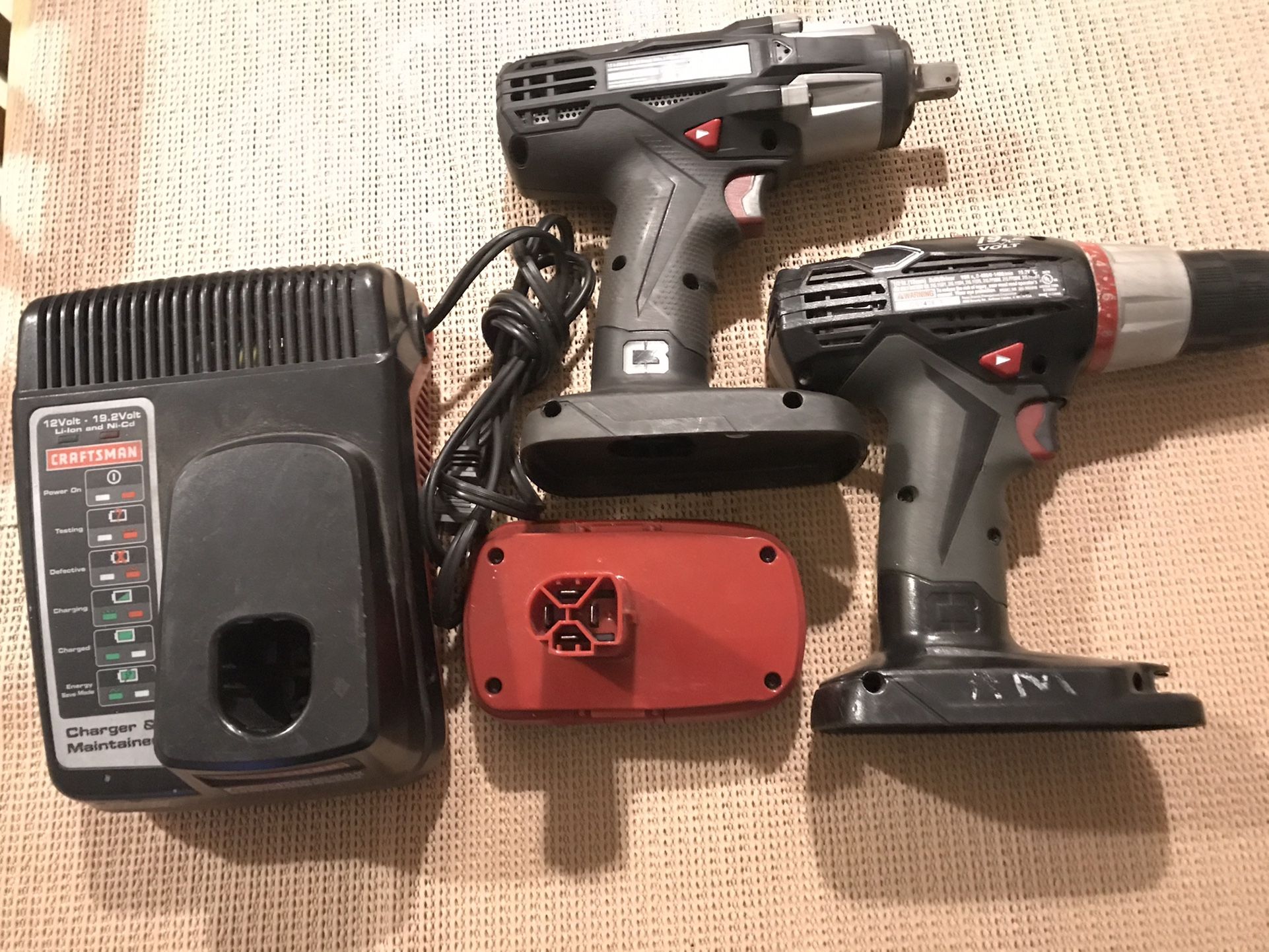 Craftsman Drill and 3/8” Compact Impact Wrench Combo