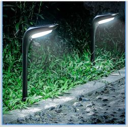 Solar Pathway Lights Outdoor 4 Pack - 150 LM High Bright Solar Lights Outdoor Waterproof IP65, Warm/Cool 2 Color Modes, Landscape Path Light for Walkw