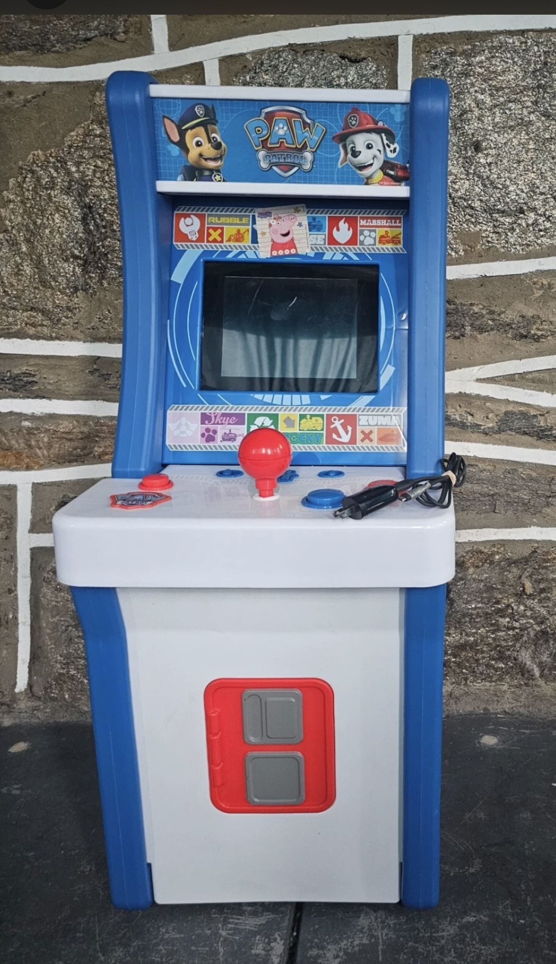 Arcade1up Paw Patrol Jr  Video Game Arcade PAW-J-01340 TESTED - No Stool