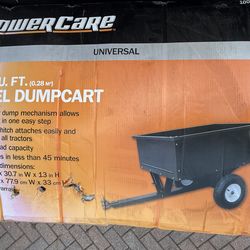Powercare 10 cu ft Steel Dump Cart wagon
