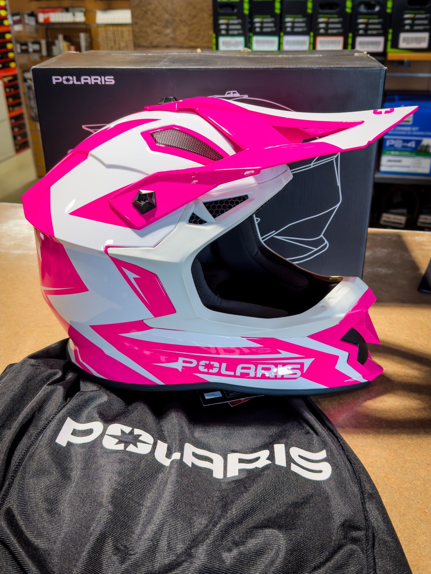 Women's Offroad Riding Helmet - Pink Adult MEDIUM Polaris