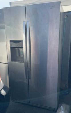 Whirlpool Side-by-Side Stainless Steel Refrigerator Fridge
