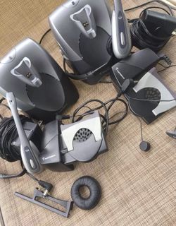 2 Sets of Plantronics Wireless Headsets