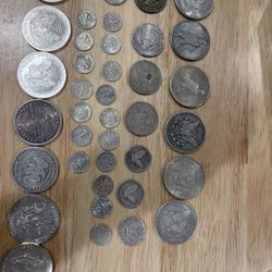 Large U.S. Silver Coin Collection Lot- Morgan, Peace, Trade, Silver Dollars