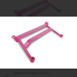 Pink Front Lower H Brace 01-07 WRX STI 
