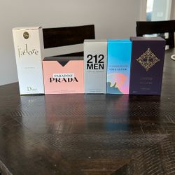 Men’s cologne and women’s perfume