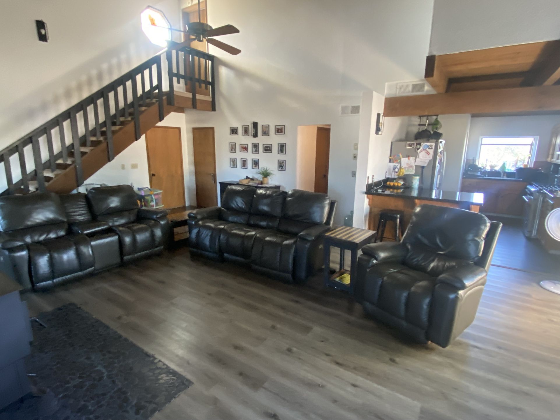 La-Z-Boy Leather Couch, Loveseat and Recliner