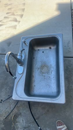 Stainless Steel Single Basin Sink with Faucet