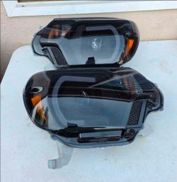 12-15 Toyota Tacoma LED DRL Projector Headlights Luces Focos Micas Faros Faroles Headlamps