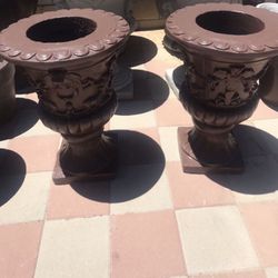New Flower Pots Made Out Of Cement Perfect Gift 