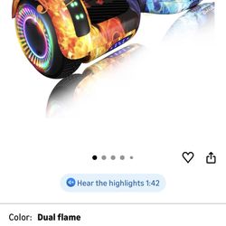 Hover Board  With Lights And Blue Tooth 