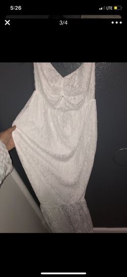 White lace dress