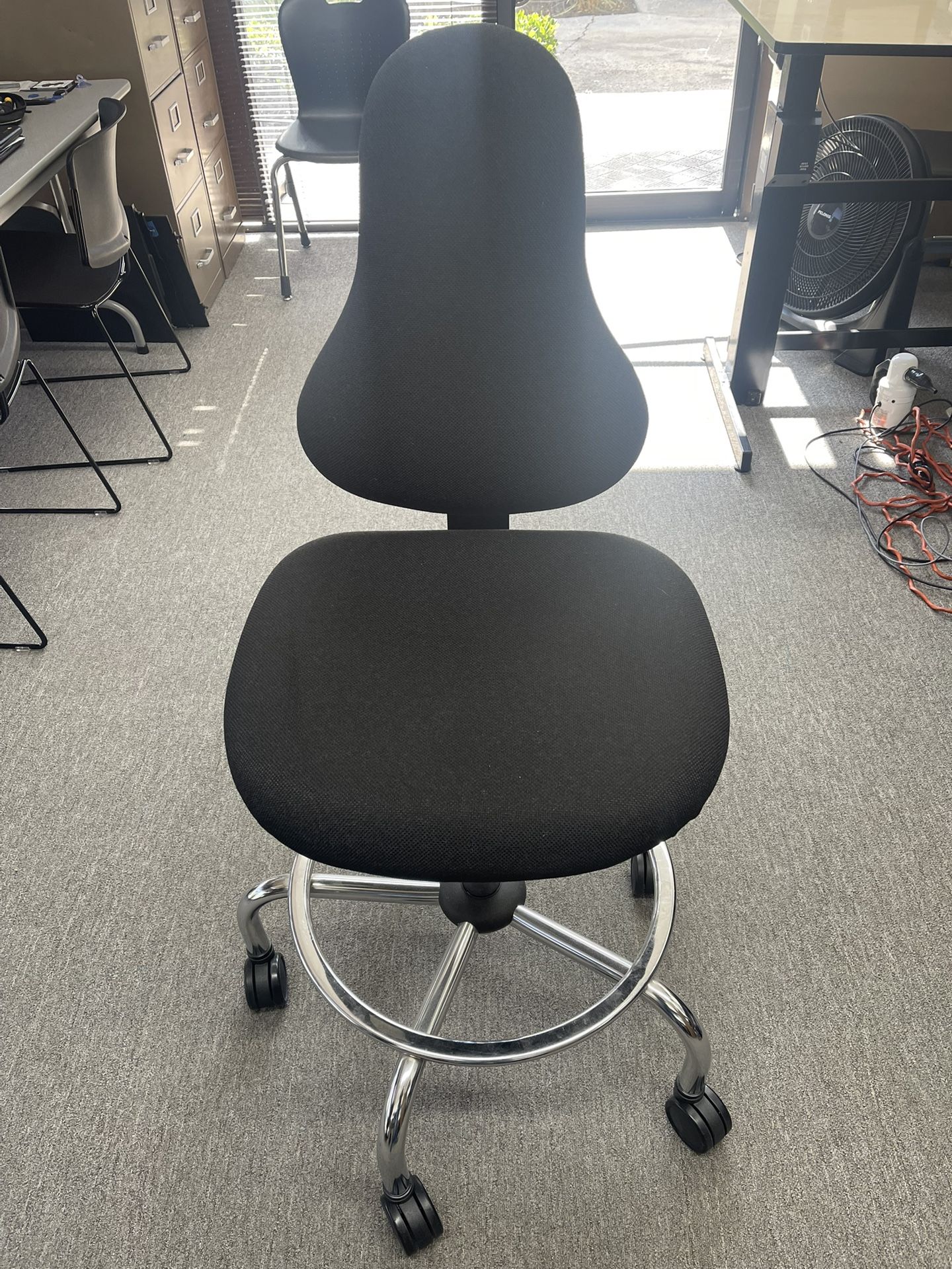 Tall Rolling Office Chair/ Bar Stool