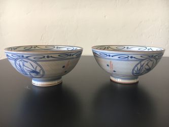 2 Chinese Soup Bowls