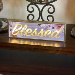 BLESSED Lighted Sign! 
