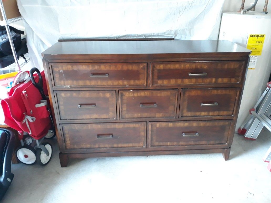 Dresser/mirror and Nightstand