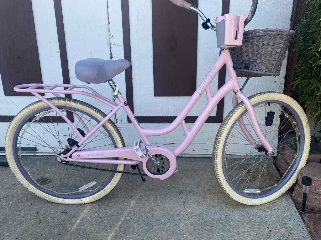 Pink One Speed Beach Cruiser