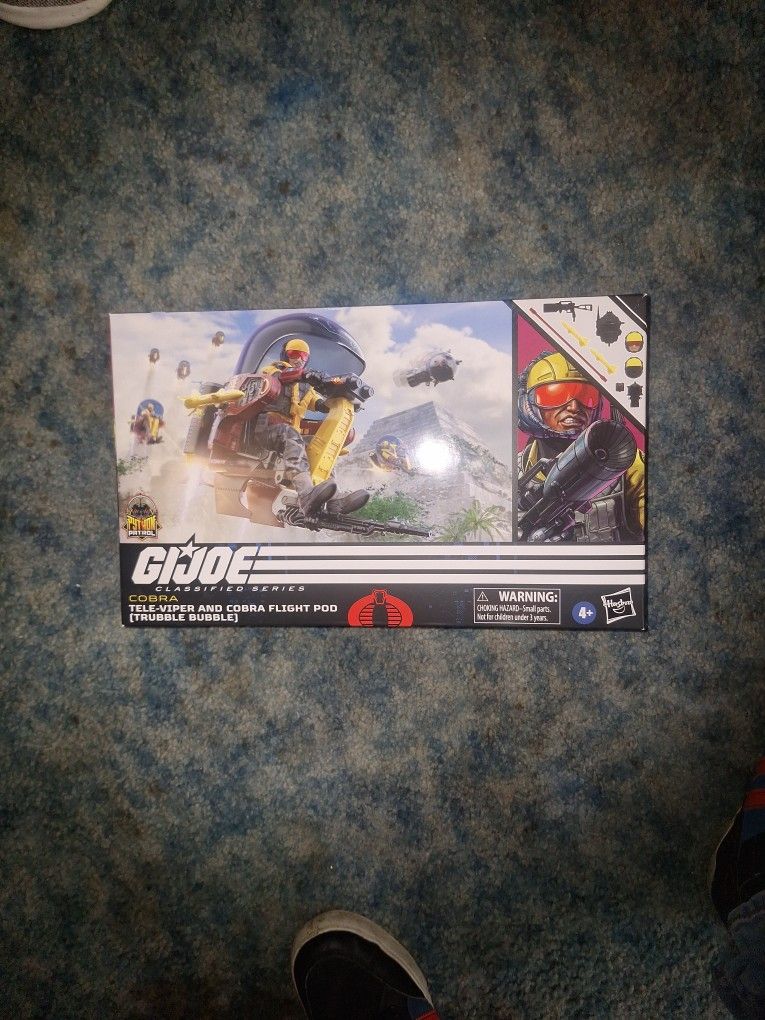 GIJOE CLASSIFIED SERIES TELE-VIPER AND COBRA FLIGHT POD