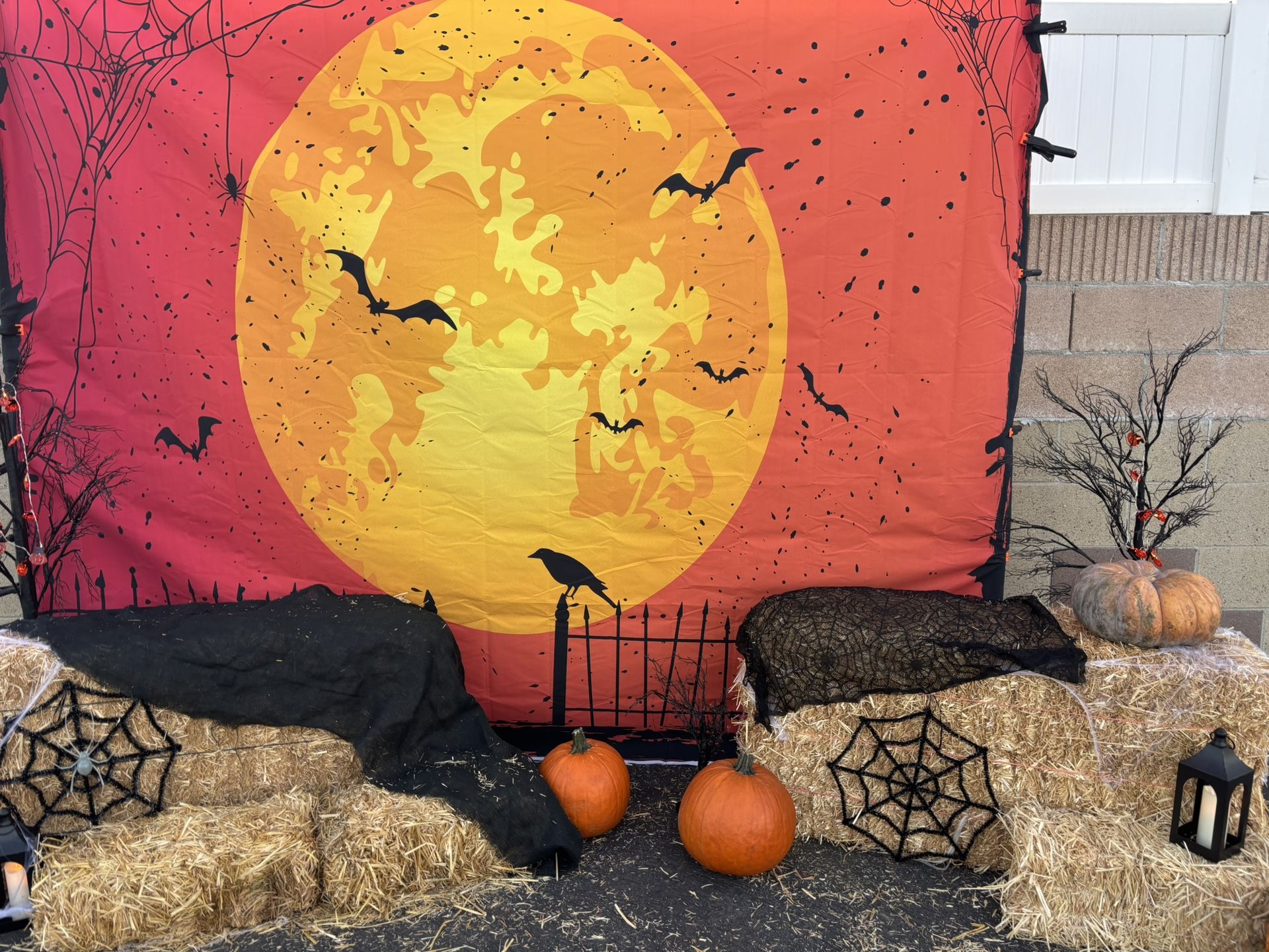 4 Large Hay Bales- Decor