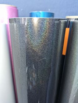 Laser flip black vinyl wrap roll