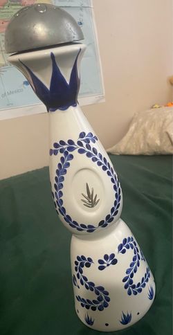 Botella, decorativa de tequila, clase azul