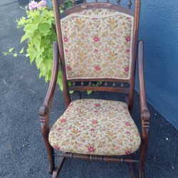 Victorian  Eastlake Folding Rockin Chair
