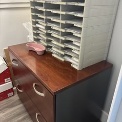 File Cabinet And Mail Sorter 