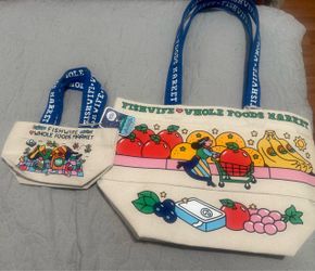 Limited edition Whole Foods x fishwife tote bag