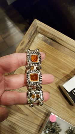 Stretch metal bracelet