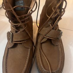 POLO by Ralph Lauren Combat Lace-up Leather Winter Boots Size 13 . WORN ONCE