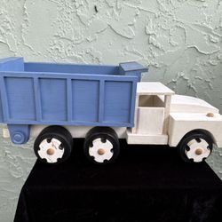 Vintage Handmade Wooden Ecofriendly Detailed Dump Truck (L: 17”)