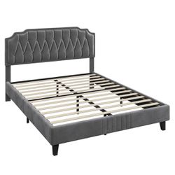 Queen Bed Frame with Headboard 