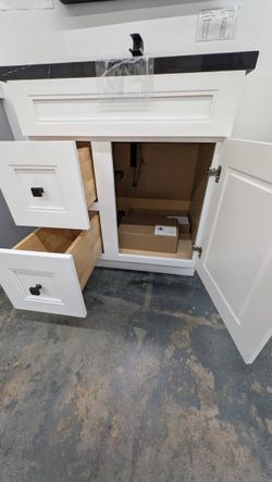 Bathroom Vanity , Bathroom Cabinet with 2 drawers, White Shaker Vanity , Oak Shaker, Solid Wood Vanity, " ,30" , 36" , 42" Vanity Cabinet  